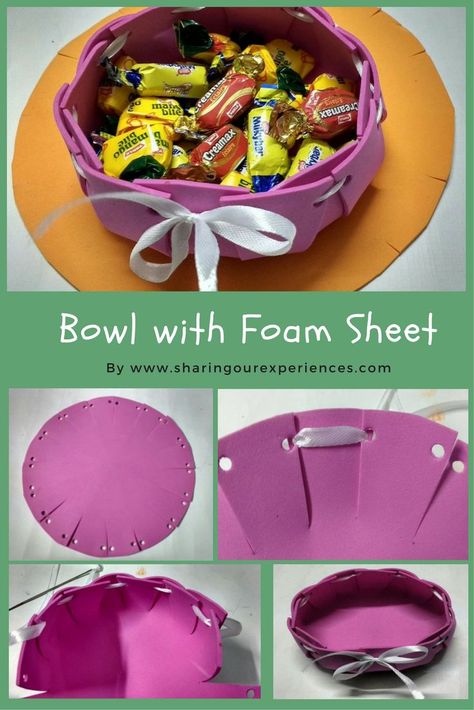 A complete tutorial on how to make bowl with foam sheets #Foam #Foamsheets #Foamcrafts #DIY #Crafts Foam Sheet Crafts, Diy Crafts For Teen Girls, Diy Crafts For Teens, Diy Bowl, Sell Diy, Cadeau Diy, Foam Sheets, Foam Crafts, Craft Activities For Kids