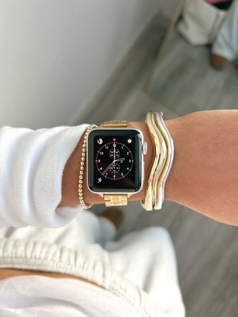 Apple Watch Stack, Mixed Metals, Cuff Bracelet, Cuff