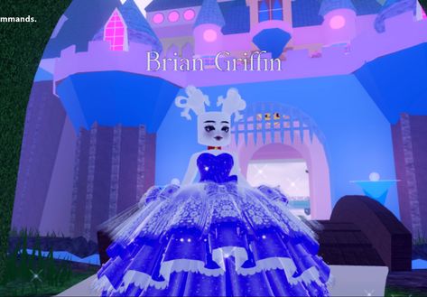 Brian Griffin from Family Guy in a princess dress Royal High Memes, High Memes, Brian Griffin, Goose Eggs, Road Blocks, Game Roblox, Roblox Fanart, Rh Fits, Crush Advice