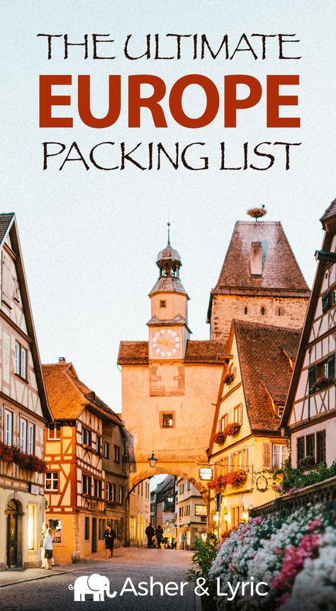 17 top Europe packing list items + what to wear & NOT to bring (2018 update). A lot of people were asking me, “What should I pack for Europe?” so I wrote this complete Europe packing checklist. At the bottom, I also cover what to wear in Europe and some FAQs. What To Wear In Europe, Pack For Europe, Camping Europe, Europe Packing, Europe Packing List, Packing For Europe, Packing List For Vacation, Packing Checklist, Backpacking Europe