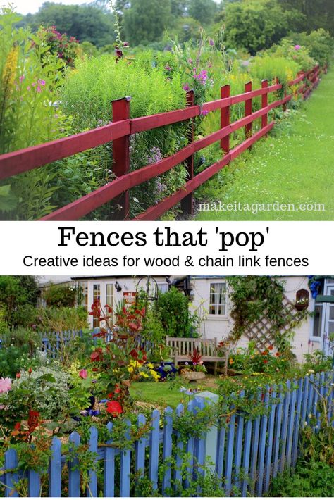 Front Yard Garden Fence Ideas, Creative Fencing Ideas Backyards, Easy Diy Garden Fence Ideas, Decorative Fences Ideas Creative, Wind Fence Ideas, Attractive Fence Ideas, Beautiful Fence Ideas, Fence Decorations Backyard, Cost Effective Fence Ideas