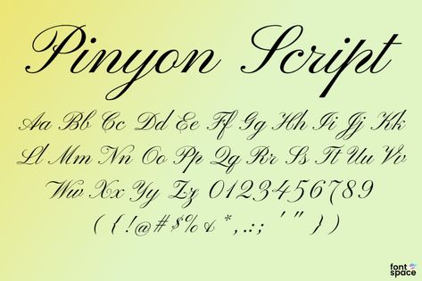 Pinyon Script Font | Nicole Fally | FontSpace Pinyon Script Font, Pinyon Script, Title Fonts, Best Calligraphy Fonts, Font Styles Names, Script Alphabet, Free Calligraphy Fonts, Logo Design Inspiration Creative, Title Font