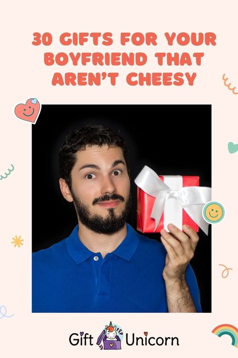 A cheesy gift might work for some occasions, especially when playing pranks or just making silly jokes. But if you’re after getting your boyfriend a meaningful, well-thought-out gift, then you’ll love our list. Read on as I break down 30 non-cheesy gifts to get your boyfriend. Non Cheesy Gifts For Boyfriend, Gifts For Sneaky Link, Just Because Boyfriend Gifts, Gifts To Get Your Boyfriend, Funny Gifts For Boyfriend, Meaningful Gifts For Boyfriend, Cheesy Gifts, Crazy Birthday, Rich Gifts