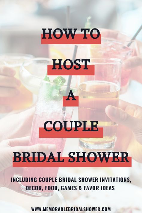 Bridal Groom Shower Ideas, Jack Jill Shower Party Ideas, Coed Bridal Shower Games Couples, Wedding Shower Coed, Couples Shower Wedding, Bridal Shower With Groom, Couples Shower Checklist, Bridal Shower For Both Bride And Groom, Couples Wedding Shower Party Favors Gift Ideas