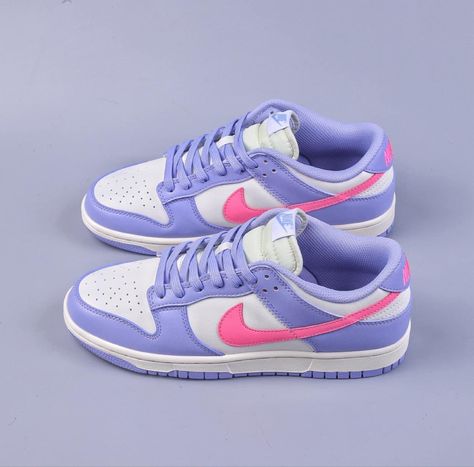 Womens Dunks Low, Nike Dunk Low Indigo Haze, Indigo Haze Dunks Outfit, Pastel Dunks, Cute Dunks, Women Dunks, Purple Dunks, Dunks Women, Jordan Dunks