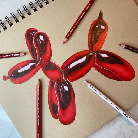 Balloon animal drawing by @world_in_colorr using colored pencils. #prismacolor #artist #art #coloredpencil #balloon Balloon Animal Drawing, Prismacolor Drawing, Prismacolor Art, Realistic Pencil Drawings, Colored Pencil Artwork, Animal Drawing, Pencil Art Drawings, Art Drawings Sketches Creative, Balloon Animals