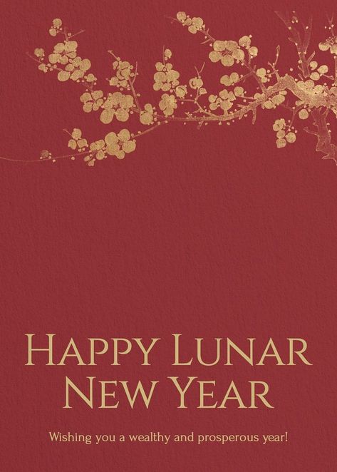 Lunar New Year Card Design, Lunar New Year Illustration, Lunar New Year Design, Idea Template, New Year Card Design, Chinese Theme, Christmas Card Pictures, Chinese New Year Card, New Year Illustration