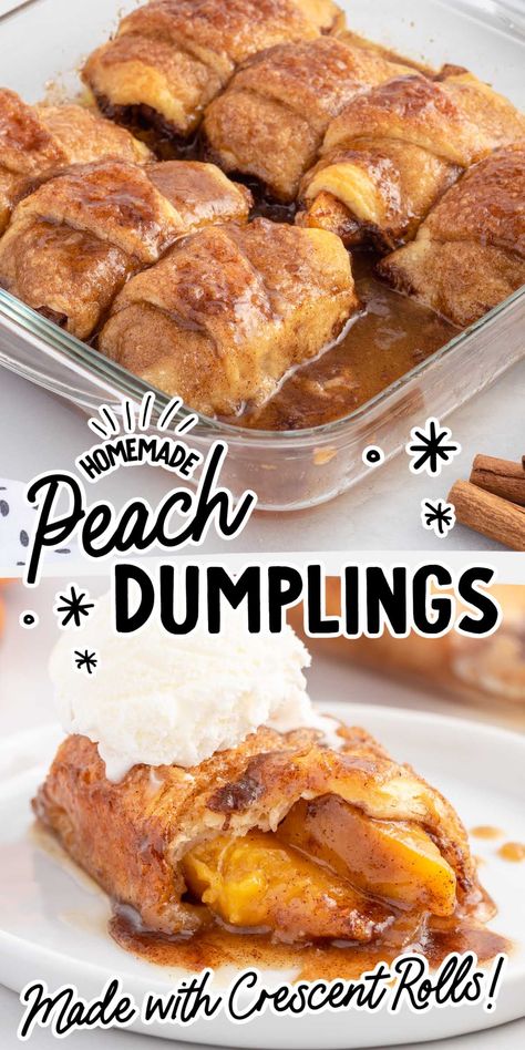 Peach Dumplings Peachy Peach Dumplings, Easiest Peach Dumplings 12 Tomatoes, The Easiest Peach Dumplings, Peach Dumplings With Canned Peaches, Peach Crossaint, Crescent Roll Peach Dumplings, Peach Turnovers Crescent Rolls, Peach Dumplings With Pie Crust, Easy Peach Dumplings Crescent Rolls