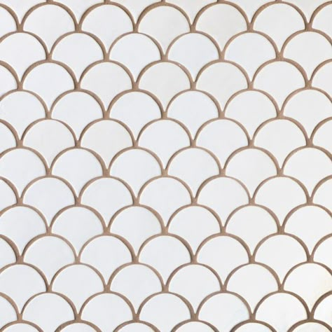 Moroccan Fish Scales - Special Order; many colors; shower niche accent. Any other place for accent in bathroom? Scallop Tiles, Mermaid Tile, Moroccan Fish, Moroccan Fish Scale Tile, Scale Tile, Moroccan Fish Scale, Fish Tiles, Fish Scale Tile, Mercury Mosaics