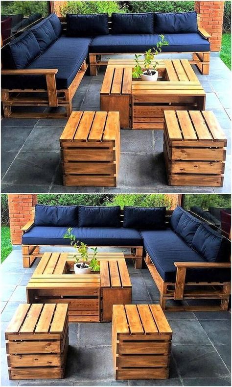 Nursery Makeover, Pallet Garden Furniture, Pallet Patio Furniture, Pallet Patio, Pallet Projects Furniture, Diy Pallet Furniture Outdoor, Wooden Pallet Furniture, Pallet Sofa, Dekor Diy