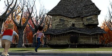 Cute movie. Monster house. Monster House Movie, Scout Finch, Nostalgic Movies, Jurassic World 3, Boo Radley, Witches House, Scary Films, Comfort Movies, Spooky Movies