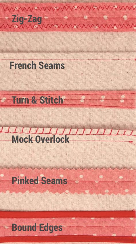 Different Types Of Sewing Seams, Types Of Stitches Sewing, Pressing Quilt Seams Tips, Tips For Sewing Knit Fabric, Adding Seam Allowance To Pattern, Finishing Seams, How To Sew A Scant 1/4 Inch Seam, Seam Finishes, Seam Stitch