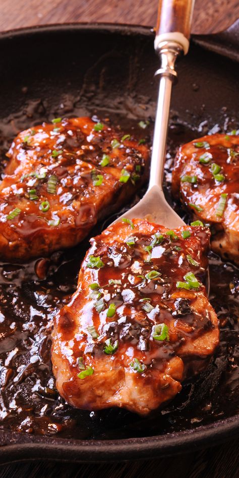 Balsamic Vinegar Pork Chops, Pork Chop Recipes Balsamic, Lamb Chop Recipes Marinade Balsamic Vinegar, Honey Sriracha Pork Chops, Balsamic Boneless Pork Chops, Balsamic Sauce For Pork Tenderloin, Serrano Honey Vinegar Recipes, Honey Lemon Pork Chops, Honey Balsamic Pork Chops