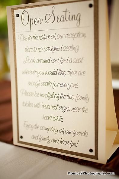 open seating! Seating Wedding Sign, Open Seating Sign, Open Seating Wedding, Seating Wedding, Seating Sign, Wedding Sign, Wedding Reception, Photo Gallery, Stationery