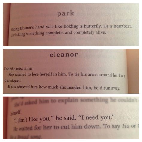 Only in books... Eleanor & Park <3 Eleanor And Park Quotes, Book Lockscreen, Park Quotes, Quote Question, Eleanor And Park, Rainbow Rowell, I Believe In Love, Writing Therapy, Like Quotes