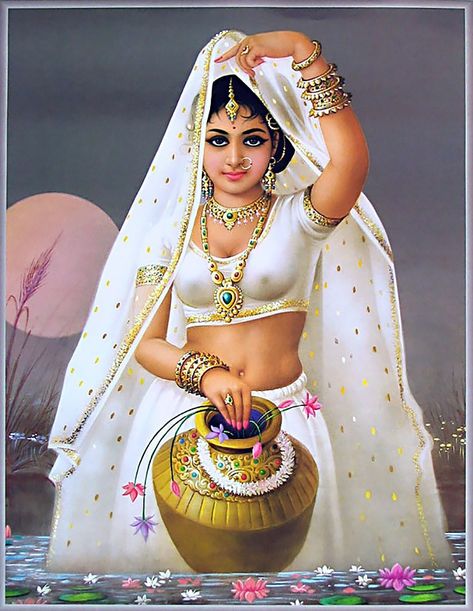 Art - India Ravi Varma, Rajasthani Painting, Indian Women Painting, Most Famous Paintings, Indian Art Gallery, Beautiful Art Paintings, Painted Ladies, Indian Painting, Female Art Painting