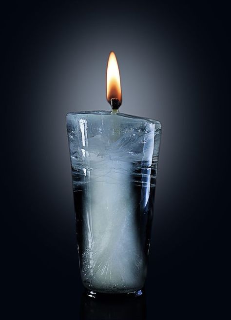 Ice Candle candles cool fire pretty romantic candle ice Ice Photo, Ice Candle, Candle In The Wind, 카드 디자인, Lighting Guide, Digital Art Illustration, Fire And Ice, Ice Cubes, Candle Lanterns