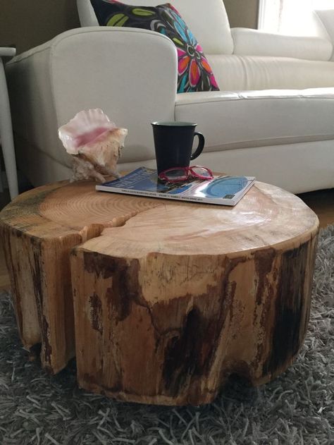 Table Tree Trunk, Living Coffee Table, Tree Trunk Coffee Table, Stump Coffee Table, Log Coffee Table, Table Tree, Modern Wood Coffee Table, House Organization, Live Edge Furniture