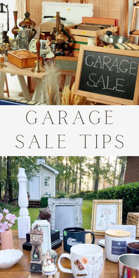 Organize A Yard Sale, Garage Sale Tips Display, Garage Sale Pricing Guide 2024, Garage Sale Ideas Display Creative, Garage Sale Clothes Display, Yard Sale Set Up Ideas, Garage Sale Set Up Ideas, Yardsale Setup Ideas, Garage Sale Display