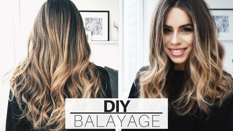 $20 at home hair balayage yair - DIYs.com Marilyn Hairstyles, Bayalage Dark Hair, Ombre Hair Tutorial, Diy Ombre Hair, Diy Balayage, Hair Journal, Balayage Dark, Casey Holmes, Balayage Hair Tutorial