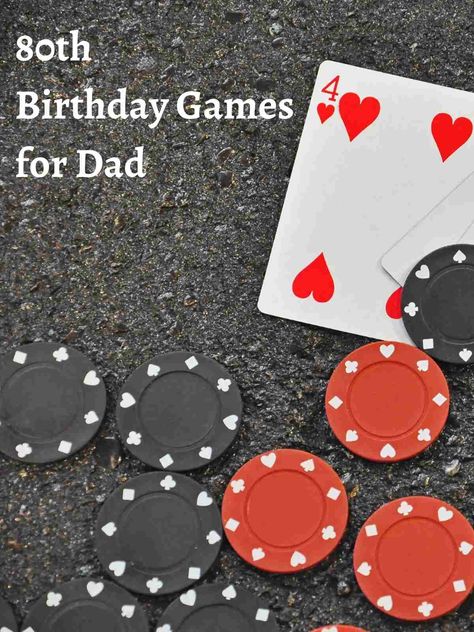 100+ Games for 80th Birthday Party - Fun Party Pop 80th Birthday Party Games, Birthday Toast, Birthday Games For Adults, Games For Men, Free Printable Games, Party Pops, 80th Birthday Party, Friends Party, Birthday Party Games