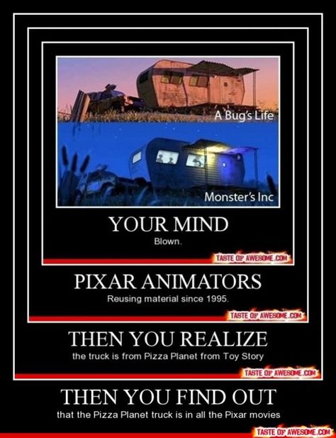 mind blown. Pixar Theory, Disney Theory, Disney Facts, Pixar Movies, Disney Movie, Disney Memes, Disney Funny, Disney Fun, Disney And Dreamworks