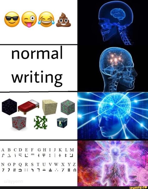 normal writing – popular memes on the site iFunny.co #writing #artcreative #normal #writing #pic Minecraft Language, Minecraft Banner Designs, Writing Memes, Minecraft Funny, Minecraft Memes, Cool Minecraft, Minecraft Tutorial, Minecraft Fan Art, Minecraft Creations