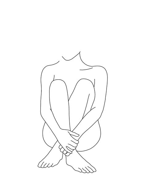 Single Line Body Drawing, Body Line Drawing Simple, Girl Body Outline Art, Figure Line Drawing, Female One Line Drawing, Simple Womens Body Line Art, Colour Study, Simple Line Drawings, Line Art Design