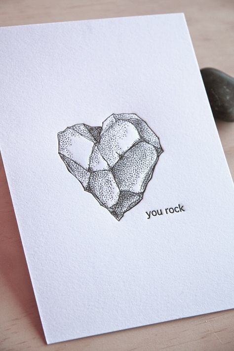 Love, Romantic gift You rock letterpress 5x7" art print, geology heart shaped rock, rock heart, illustration black and white ink made in Aus. $15.00, via Etsy. Led Zeppelin Tattoo, Heart Shaped Rocks, Rock Tattoo, Art Appliqué, Heart Illustration, Abstract Illustration, Letterpress Printing, Romantic Gifts, Heart Art