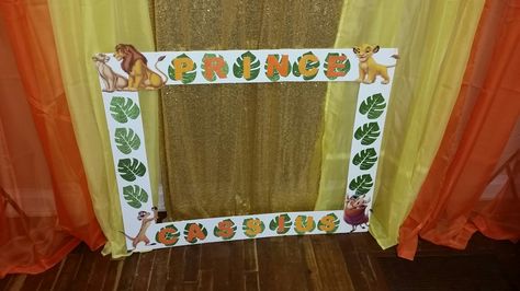 Lion King Selfie Frame Eventfulcreationsofsc@gmail.com Lion King Photo Booth Frame, Lion King Photos, Selfie Frame, Lion King Birthday, King Photo, King Birthday, Photo Booth Frame, Cornice, Lion King