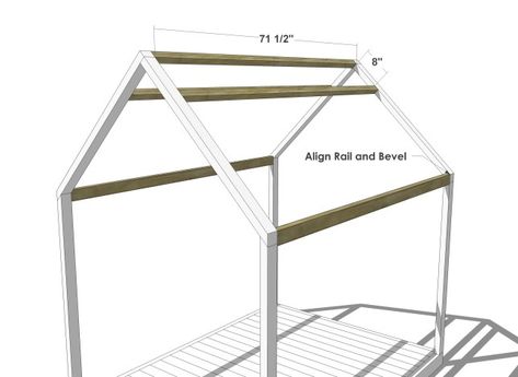 Floor Bed Plans, Bed Playhouse, Toddler House Bed, House Frame, Bed Rails For Toddlers, House Frame Bed, Montessori Bed, Reading Diy, Bamboo Bedding