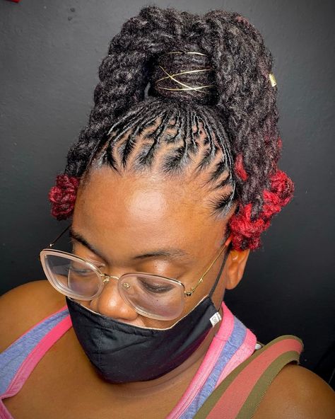 Locs Ponytail, Loc Ponytail, Hair And Skin Vitamins, Short Dreadlocks Styles, Dreads Styles For Women, Loc Updo, Beautiful Dreadlocks, Short Locs Hairstyles, Faux Locs Hairstyles