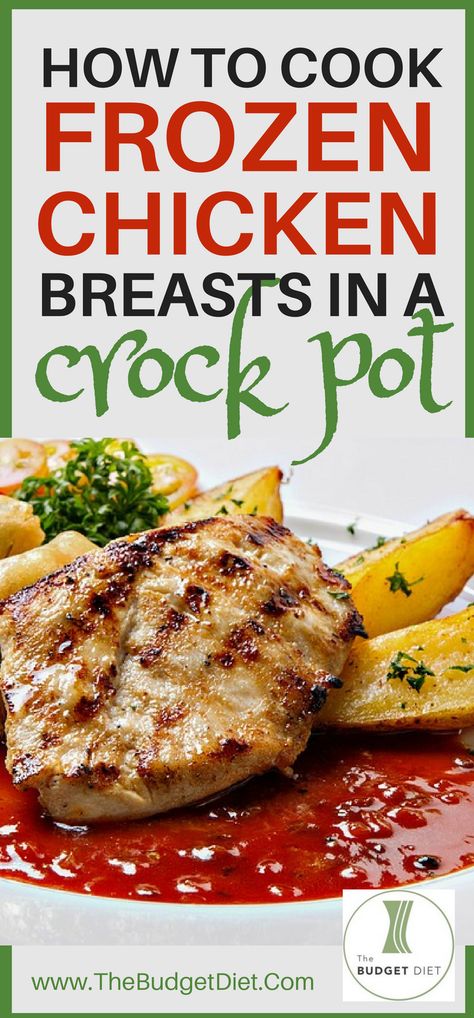 How to Cook Frozen Chicken Breasts in a Crock Pot | Easy Cooking Tips & Tricks. #savemore #homemaderecipes #paleo #easyrecipes #dinner Crockpot From Frozen Chicken, Crock Pot Chicken Recipes From Frozen, Frozen Chicken Crock Pot Meals, Healthy Frozen Chicken Crockpot, What To Make With Frozen Chicken, Cooking Frozen Chicken In Crockpot, Frozen Chicken Crock Pot Recipes, How To Cook Frozen Chicken, Cook Frozen Chicken In Crockpot