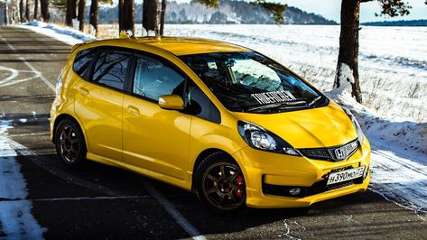 Honda Jazz Modified, Cute Small Cars, Jdm Logo, Honda Fit Sport, Honda Vtec, Honda Fit Jazz, Honda (car), Honda Civic Type R, Honda Jazz