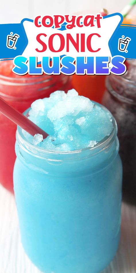 Cream Slush Recipe, Strawberry Slushie, Homemade Slushies, Sonic Cherry Limeade, Lemonade Slush, Strawberry Slush, Slush Recipes, Frozen Drink Recipes, Icee Recipe