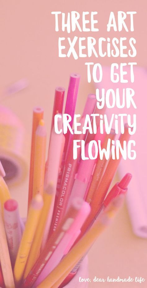 Three artful self-care exercises to get your creativity flowing from Dear Handmade Life Art Exercises, Connect With Yourself, Creative Arts Therapy, Mindful Art, Art Journal Prompts, Art Therapy Projects, Creativity Exercises, Art Therapy Activities, Art Prompts