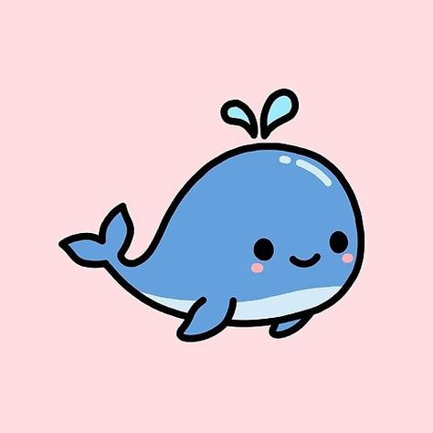 Kawaii Sea Animals Drawings, Small Cute Drawings Easy Animals, Cute Drawings Pokemon, Kawii Drawing Animals, Simple Cartoon Animals, Cute Animals Aesthetic Cartoon, Cartoon Food Drawing, Drawing Cute Things Kawaii, Drawing Cute Easy Doodles