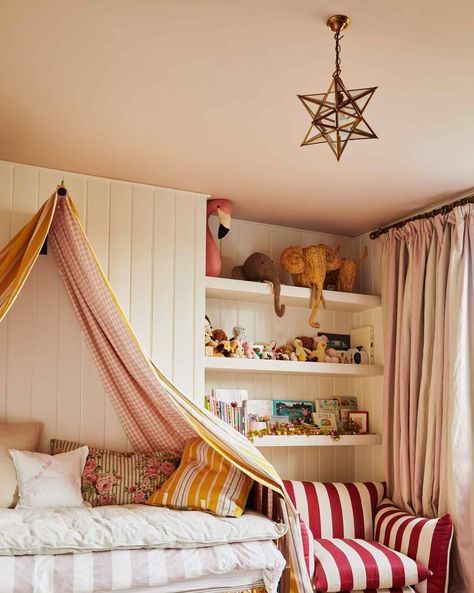 Buchanan Studio kids bedroom Buchanan Studio, Childrens Bathroom, Studio Chairs, London House, Bed Canopy, Canopy Bed, Big Girl Rooms, House Garden, Toddler Room