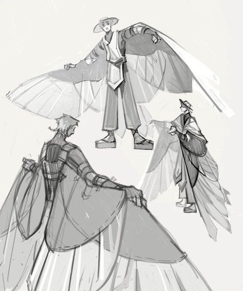 Winged Character Outfits, Fantasy Trinkets Art, Clothes For Winged Characters, Wing Poses Reference, Tech Wings, Winged Character Design, Sorcerer Pose Reference, Minecraft Elytra, Winged Oc