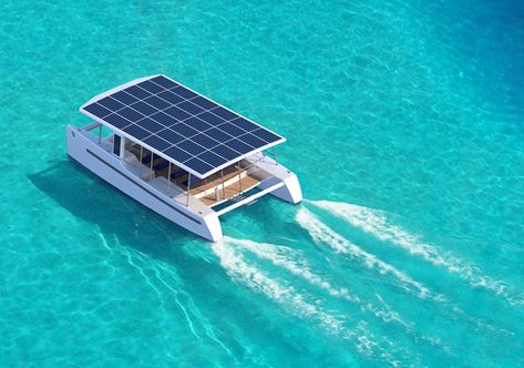 Solar Yacht, Expensive Yachts, Solar Power Diy, Electric Boat, Solar Energy Panels, Best Solar Panels, Solar Electric, Solar Projects, Solar Technology