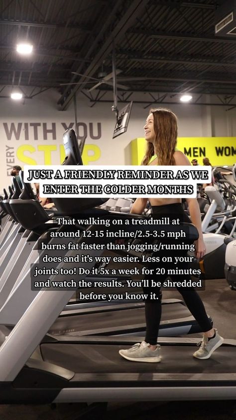 Loose Weight Walking, Incline Treadmill Workout, Treadmill Walking Workout, Incline Walking, Treadmill Benefits, Treadmill Workout Fat Burning, Summer Bodies, Cardio Treadmill, Treadmill Walking