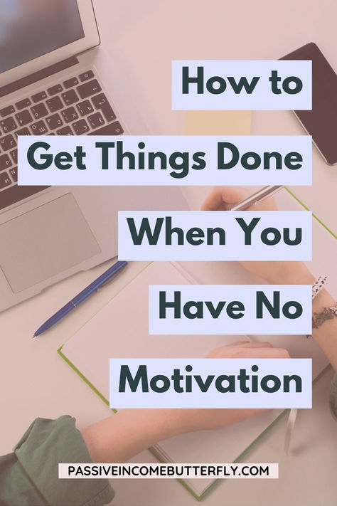 On days when you have no motivation, use these tips to embrace slow productivity and create a to-do list that takes into consideration your mind and energy level. Learn how to change your mindset about low-motivation days, prepare for them, and make the most of those times when you don't feel like doing anything. When You Have No Motivation, How To Have A Productive Day, Slow Productivity, Low Motivation, How To Get Motivated, How To Be Productive, Work Motivation, Get Things Done, Be Productive