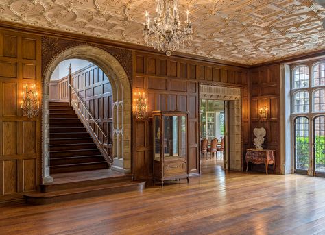 Castles Interior, Tudor House, Mansion Interior, Architectural Photography, The Architect, Luxury Homes Interior, Classical Architecture, Entry Foyer, House Architecture Design