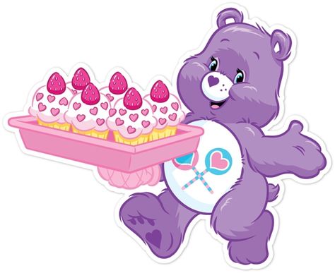 Share Bear Cupcake Tray - Walls 360 Care Bears Share Bear, Care Bear Cousins, Random Trivia, Care Bears Birthday Party, Care Bear Tattoos, Care Bear Party, Care Bear Birthday, Disney Quizzes, Bear Cupcakes