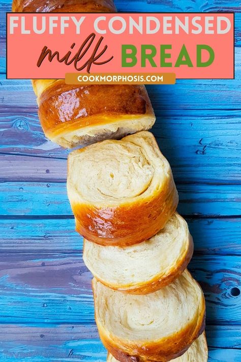 With its super soft texture, semi-sweet flavor, this fluffy condensed milk bread will be your all time favorite recipe. You don't need to be a bread baker to make this amazing bread.A loaf of fluffy … Fluffy Homemade Bread Recipe, Fluffy Bread In A Pan, Sweet Fluffy Bread, Super Soft Homemade Bread, Buttery Milk Bread, Fluffy Bread Made With Condensed Milk, Fluffy Sweet Bread, Homemade Bread Sweet, One Loaf Bread Recipe Simple