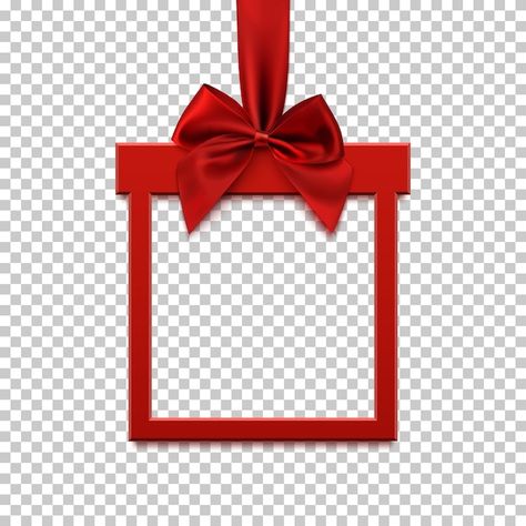 Square frame in form of gift with red ri... | Premium Vector #Freepik #vector #gift-frame #christmas-bow #gift-bow #christmas-present Christmas Present Background, Gifts Banner, Christmas Photo Frame, Bow Vector, Merry Christmas Background, Cute Christmas Wallpaper, Greeting Card Template, Gift Ribbon, Creative Poster Design