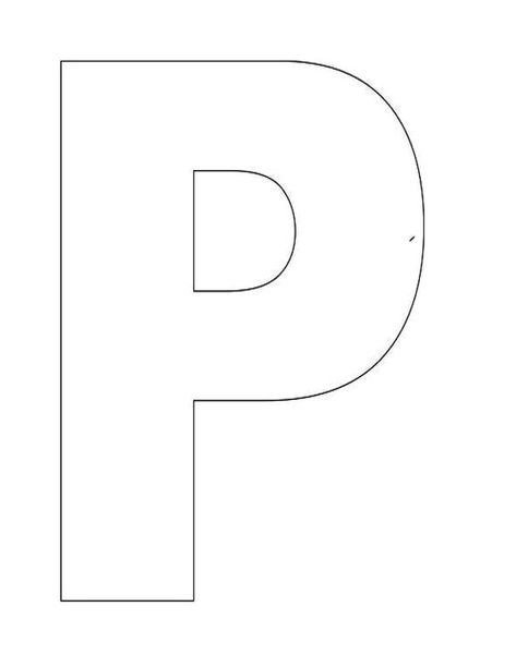 Image detail for -Alphabet Letter P Templates are perfect for preschool and… Letter P For Preschoolers, Letter P Crafts For Preschoolers, Letter P Template, Letter Stencils To Print, Letter P Crafts, Preschool Alphabet Letters, Free Printable Letter Stencils, Large Letter Stencils, Alphabet Letters To Print