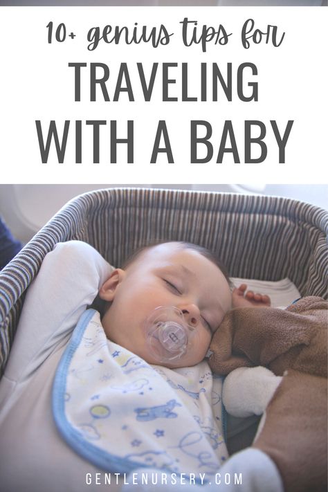 Traveling with a baby doesn't have to be overwhelming! Follow these 11 genius tips to make air travel with your baby easy and enjoyable! First year baby travel is totally doable, I share all my best tips over on the blog! | Travel with baby checklist, Airplane travel with baby, flying with a baby, flying with infant Flying With Newborn, Baby Airplane Travel, Airplane Travel Tips, Baby Travel Checklist, Baby On Plane, Tummy Time Newborn, Newborn Checklist, Travel Tips With Baby, Traveling With A Baby