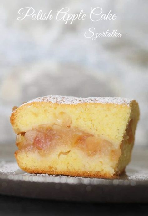 Polish Apple Cake, Slovakian Food, Healthy Apple Cake, Peruvian Desserts, Irish Apple Cake, Polish Foods, Snacking Cake, Apple Cakes, Polish Desserts