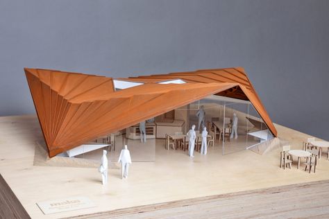 Pavilion Roof Design, Pavillion Ideas Architecture, Pavilion Architecture Model, Beach Pavilion, Architectural Structure, Pavillion Concept Design, Triangle Pavilion, Pavilions Architecture, Roof Idea